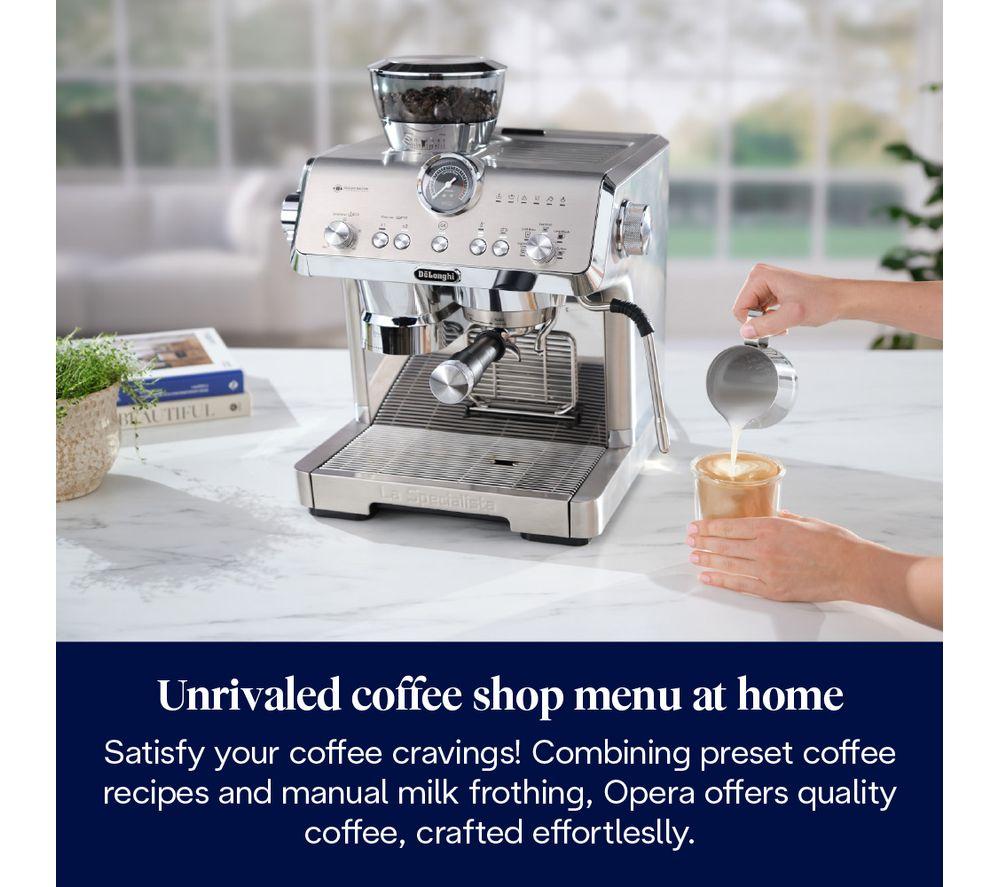 DELONGHI La Specialista Opera EC9555.M Kaffeevollautomat mit HomeCafe Kit - Edelstahl