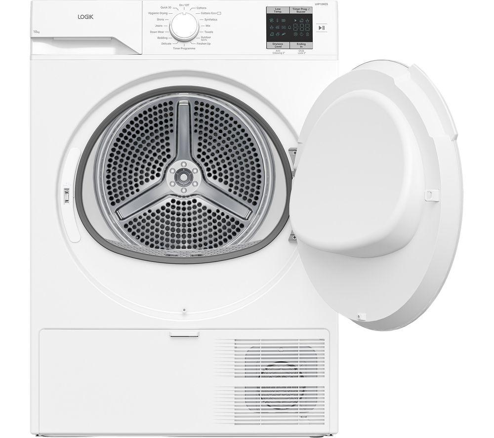 LOGIK LHP10W25 10 kg Heat Pump Tumble Dryer - White