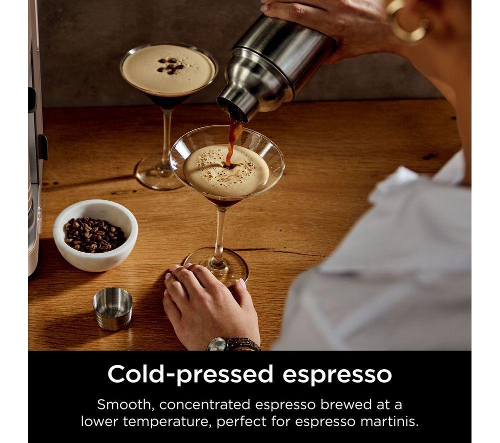 NINJA Luxe Cafe Pro Series ES701UK Cafetera automática con molinillo - Plata y acero inoxidable