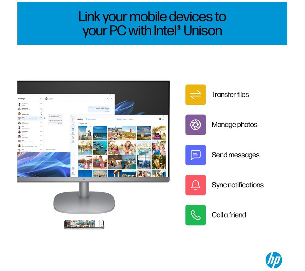 HP OmniStudio X 27-cs0004na 27" All-in-One PC - Intel® Core™ Ultra 5, 1 TB SSD, Silver