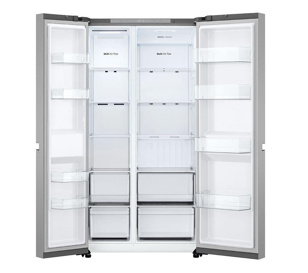 LG NatureFRESH GSBC40PYPE American-Style Fridge Freezer - Prime Silver