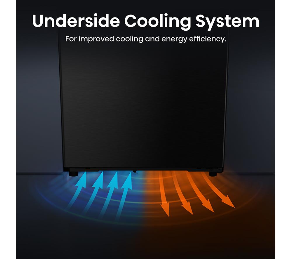 HISENSE KitchenFit RB5K330GSFC Frigorífico combi inteligente 60/40 - Negro
