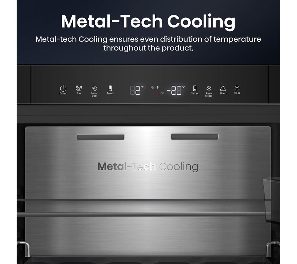 HISENSE KitchenFit RB5K330GSFC Frigorífico combi inteligente 60/40 - Negro