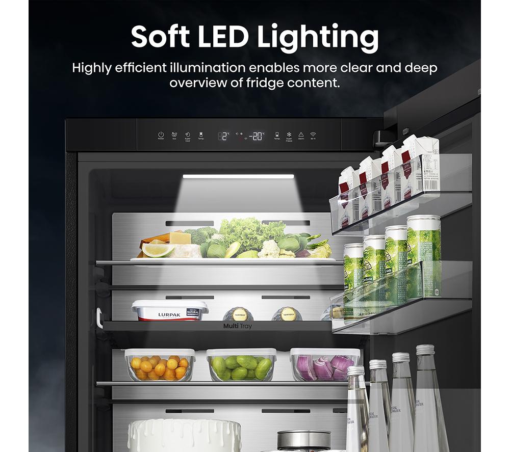 HISENSE KitchenFit RB5K330GSFC Frigorífico combi inteligente 60/40 - Negro
