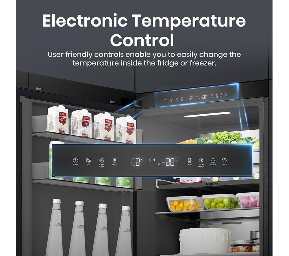 HISENSE KitchenFit RB5K330GSFC Frigorífico combi inteligente 60/40 - Negro