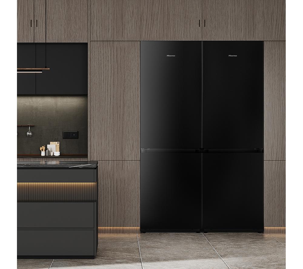 HISENSE KitchenFit RB5K330GSFC Frigorífico combi inteligente 60/40 - Negro
