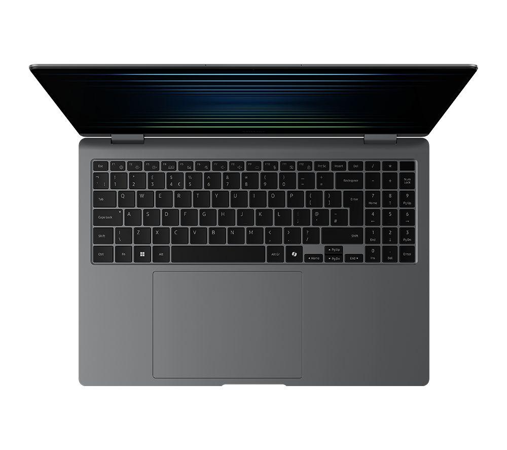 SAMSUNG Galaxy Book5 Pro 360 Portátil 2 en 1 de 16", Copilot+ PC - Intel® Core™ Ultra 7, SSD de 512 GB, Gris