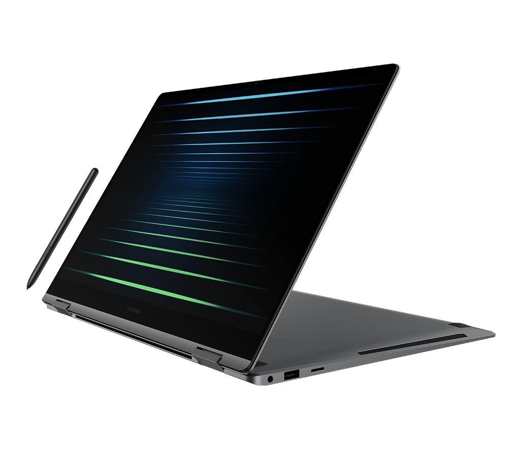 SAMSUNG Galaxy Book5 Pro 360 Portátil 2 en 1 de 16", Copilot+ PC - Intel® Core™ Ultra 7, SSD de 512 GB, Gris