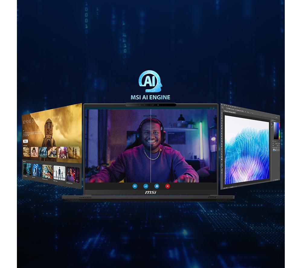 MSI Stealth A16 AI+ 16" Gaming Laptop - AMD Ryzen AI 9, RTX 4060, 1 TB SSD