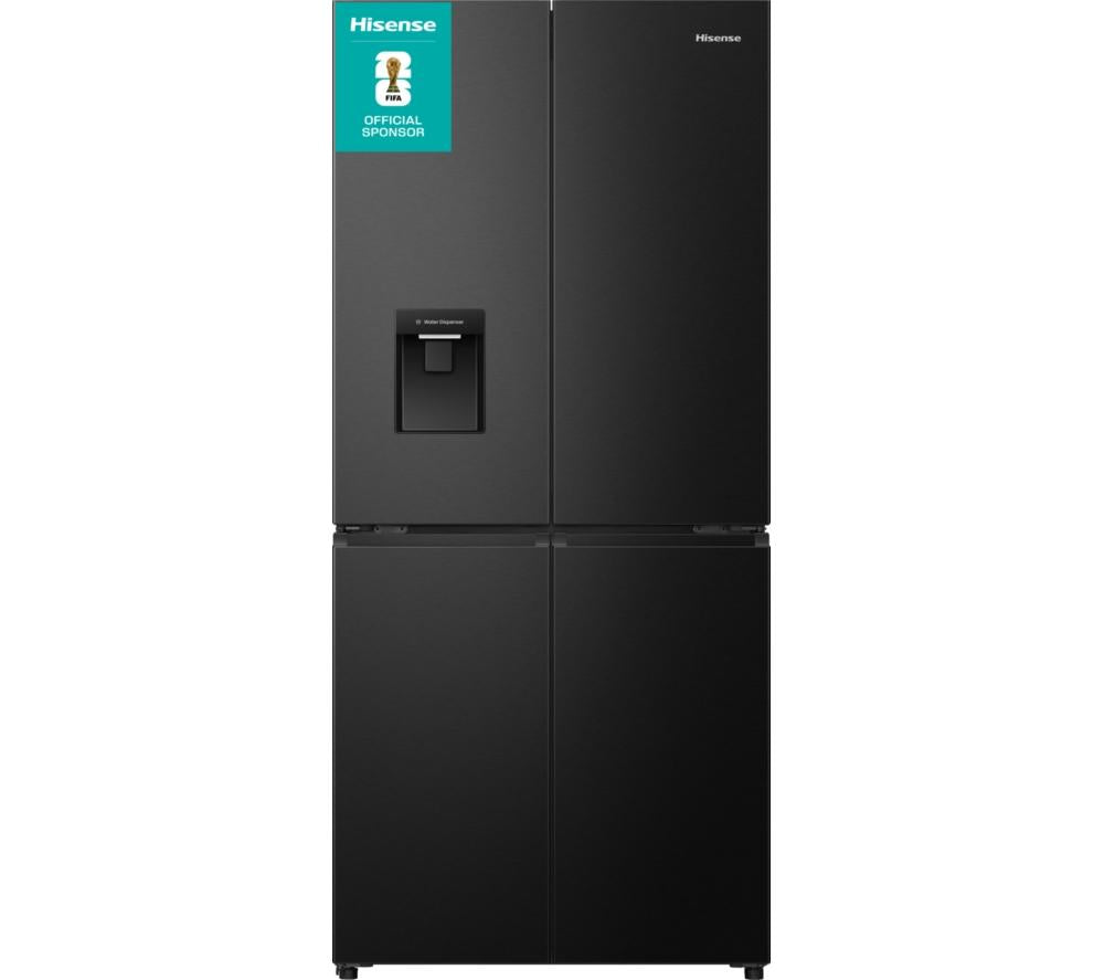 HISENSE PureFlat RQ5P470SMFE American-Style Smart Fridge Freezer - Black Stainless Steel