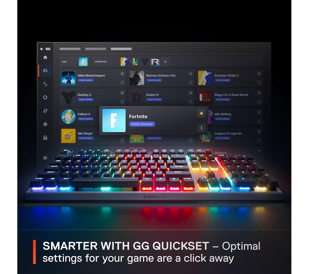 STEELSERIES Apex Pro Gen 3 Mechanical Gaming Keyboard - Black