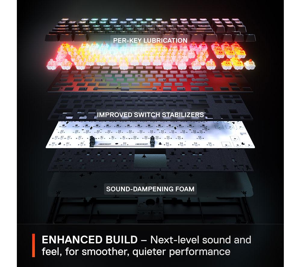 STEELSERIES Apex Pro TKL Gen 3 Mechanische Gaming-Tastatur – Schwarz