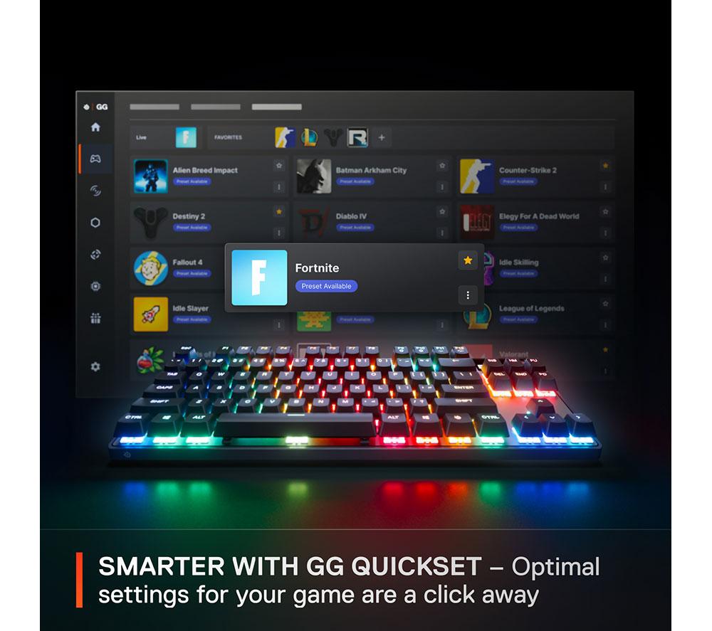 STEELSERIES Apex Pro TKL Gen 3 Mechanische Gaming-Tastatur – Schwarz