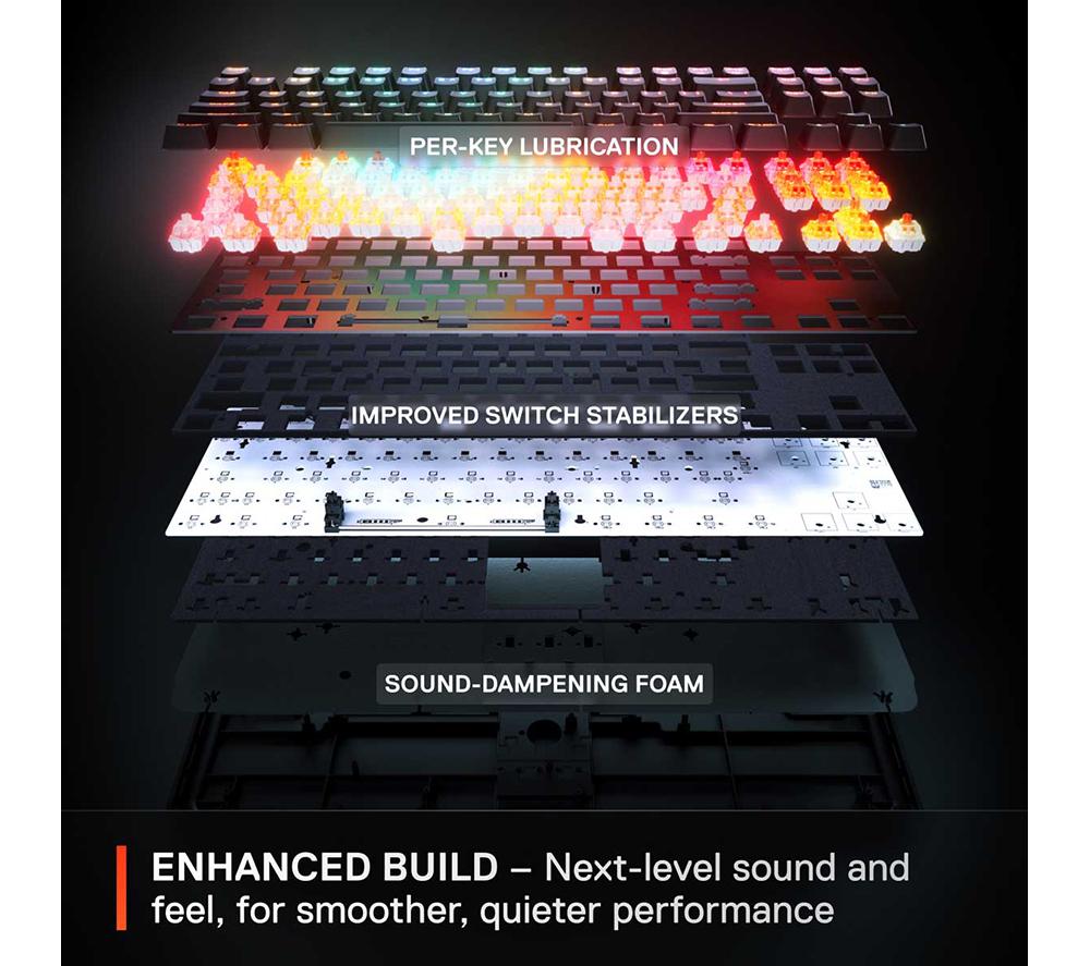 STEELSERIES Apex Pro TKL Gen 3 Wireless Mechanical Gaming Keyboard - Black
