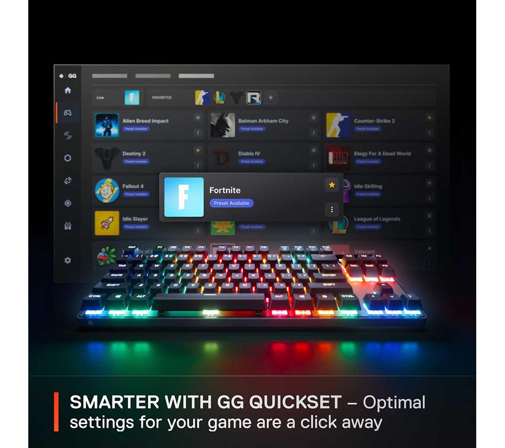 STEELSERIES Apex Pro TKL Gen 3 Wireless Mechanical Gaming Keyboard - Black