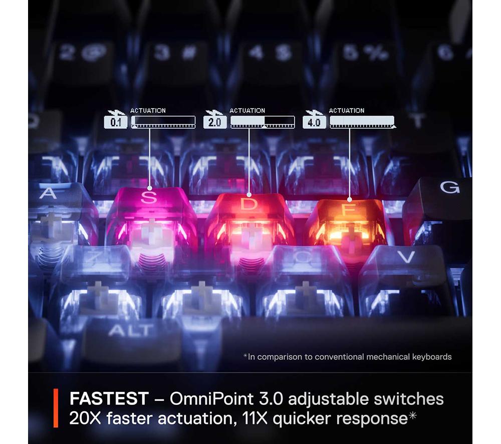 STEELSERIES Apex Pro TKL Gen 3 Wireless Mechanical Gaming Keyboard - Black