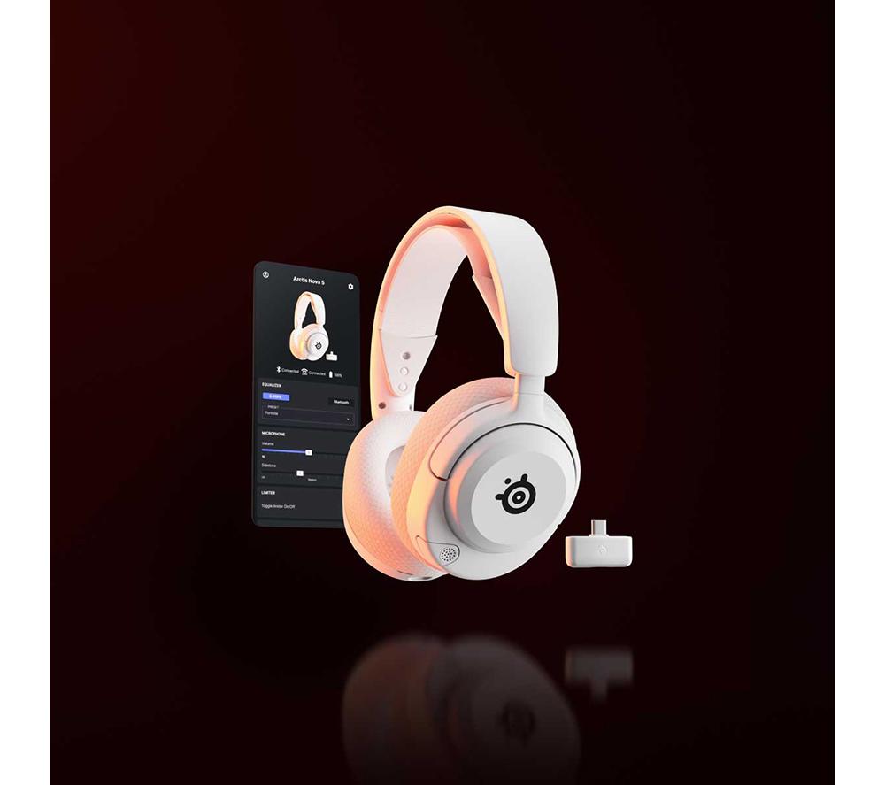 STEELSERIES Arctis Nova 5 Wireless PC-Gaming-Headset – Weiß