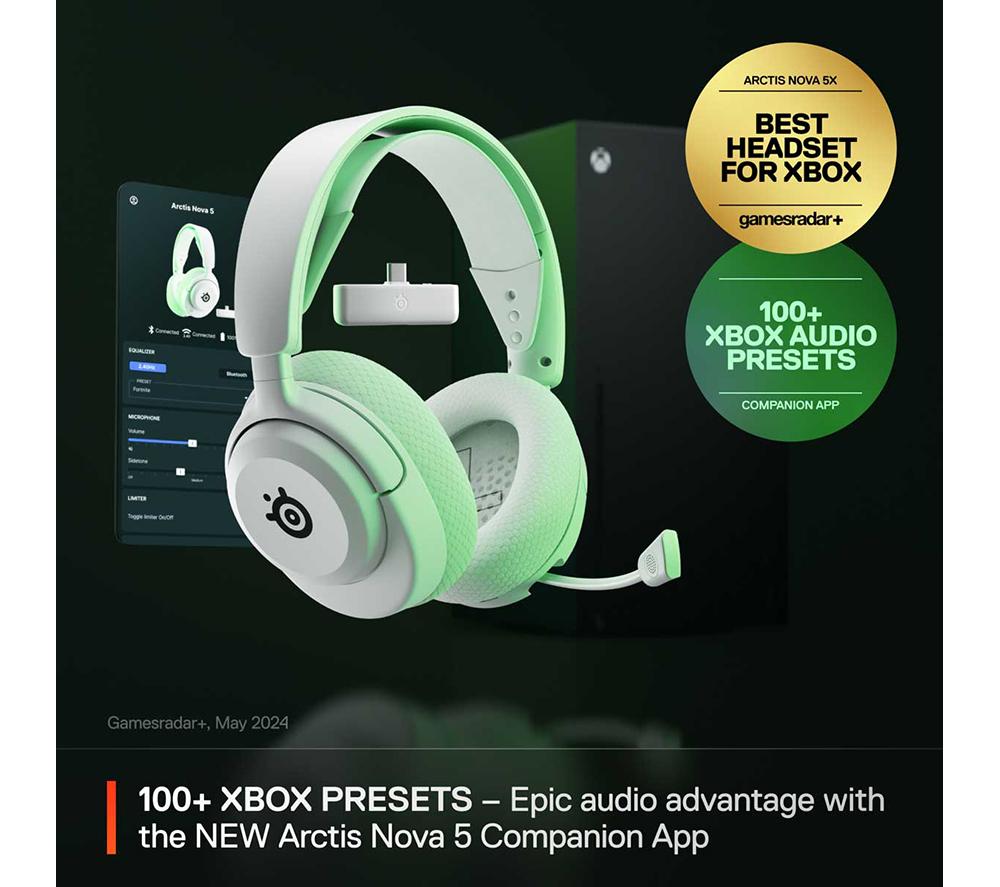 STEELSERIES Arctis Nova 5X Wireless Xbox Gaming-Headset - Weiß