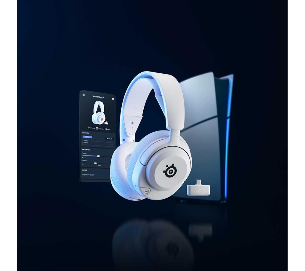 STEELSERIES Arctis Nova 5P Wireless PS5 Gaming-Headset - Weiß