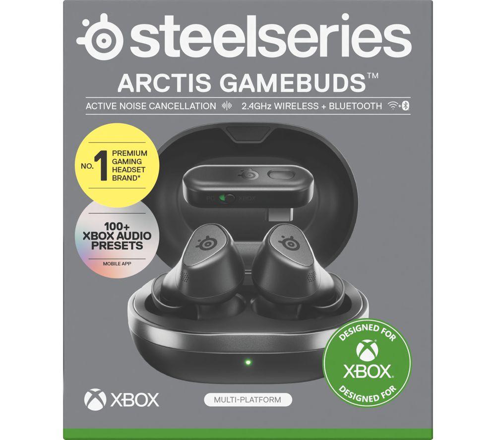 STEELSERIES Arctis GameBuds Kabellose Gaming-Ohrhörer mit Geräuschunterdrückung - Schwarz