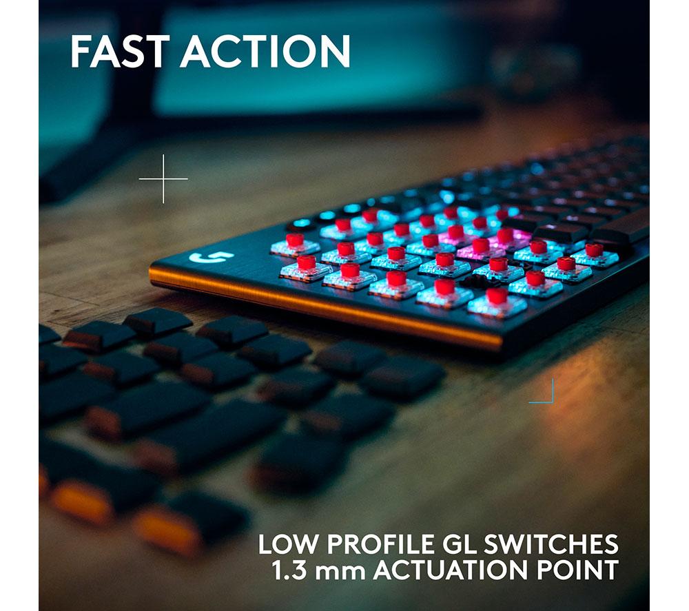 LOGITECH G915 X Lightspeed Wireless Mechanical Gaming Keyboard - Tactile Black