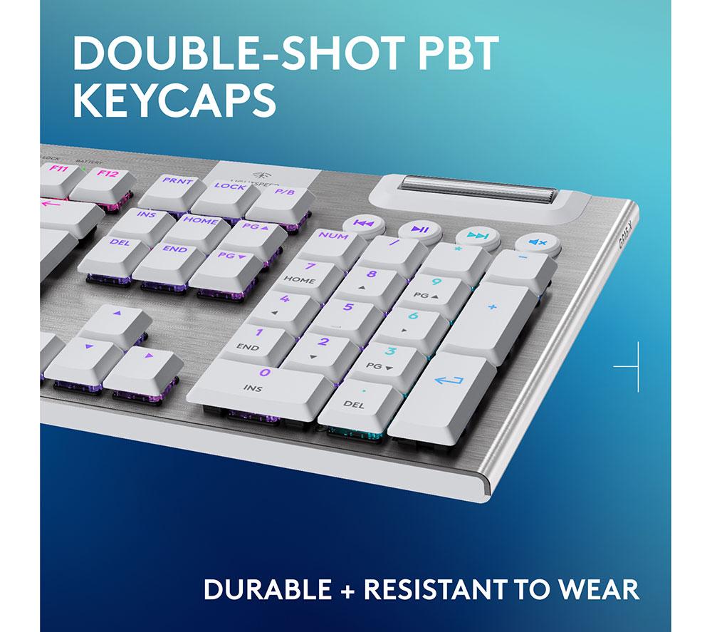 LOGITECH G915 X Lightspeed Wireless Mechanical Gaming Keyboard - Tactile White