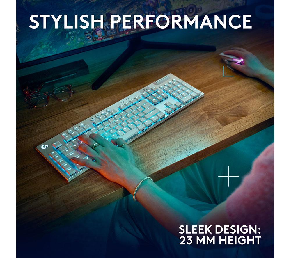 LOGITECH G915 X Lightspeed Wireless Mechanical Gaming Keyboard - Tactile White