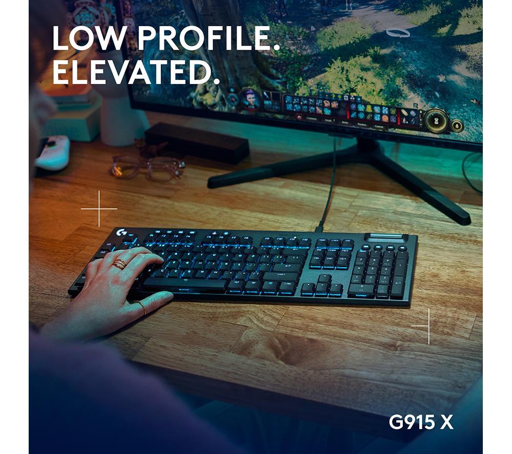LOGITECH G915 X Mechanical Gaming Keyboard - Tactile Black