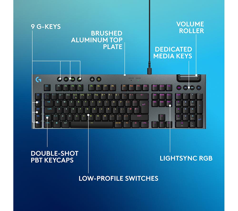 LOGITECH G915 X Mechanical Gaming Keyboard - Tactile Black