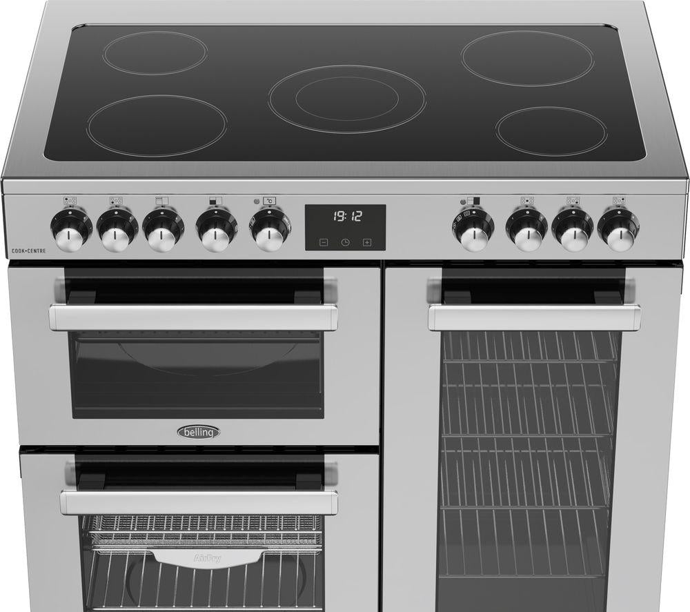 Cocina eléctrica de vitrocerámica BELLING Cookcentre 90E - Acero inoxidable y cromo