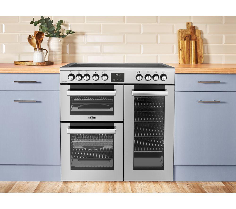 Cocina eléctrica de vitrocerámica BELLING Cookcentre 90E - Acero inoxidable y cromo