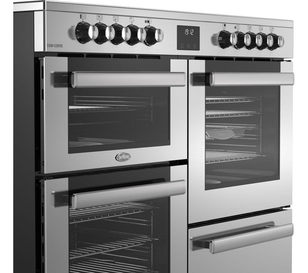 BELLING Cookcentre 110E Electric Ceramic Range Cooker - Stainless Steel & Chrome