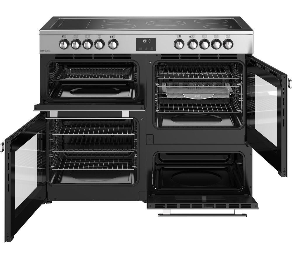 BELLING Cookcentre 110E Electric Ceramic Range Cooker - Stainless Steel & Chrome