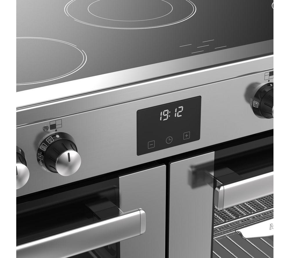 BELLING Cookcentre 110E Electric Ceramic Range Cooker - Stainless Steel & Chrome
