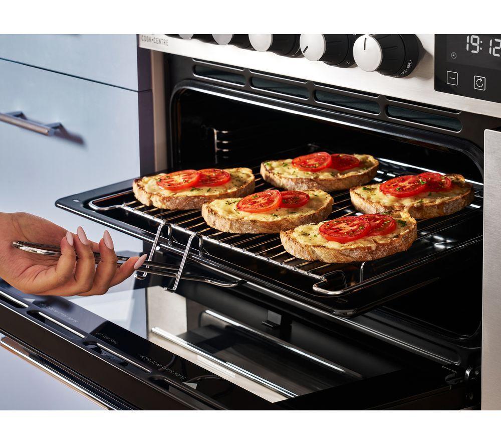 BELLING Cookcentre 110E Electric Ceramic Range Cooker - Stainless Steel & Chrome