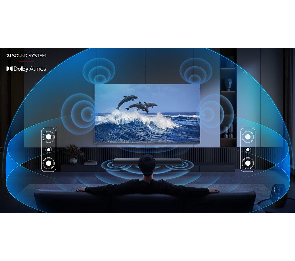 TCL S55HK 2.1 Wireless Compact Sound Bar with Dolby Atmos & DTS Virtual:X - Dark Titanium