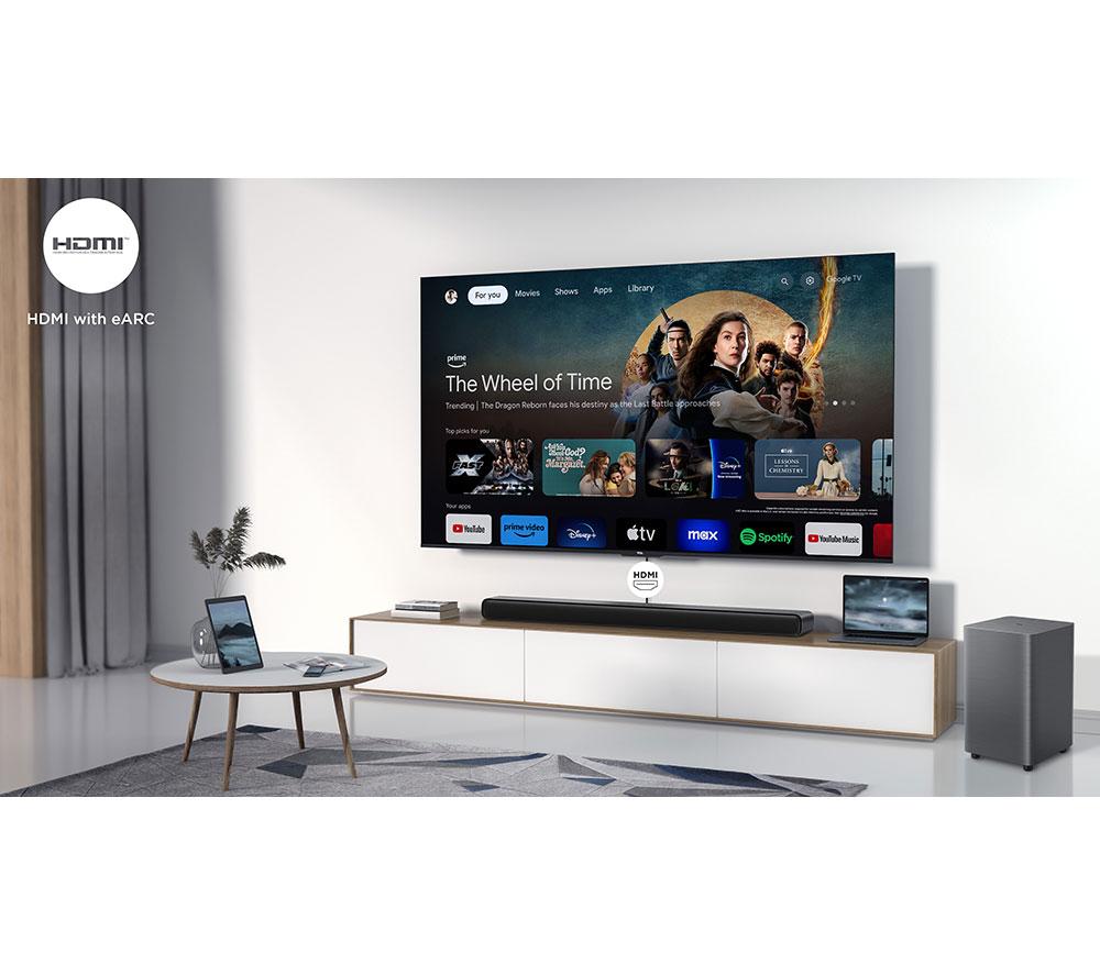 TCL S55HK 2.1 Wireless Compact Sound Bar with Dolby Atmos & DTS Virtual:X - Dark Titanium