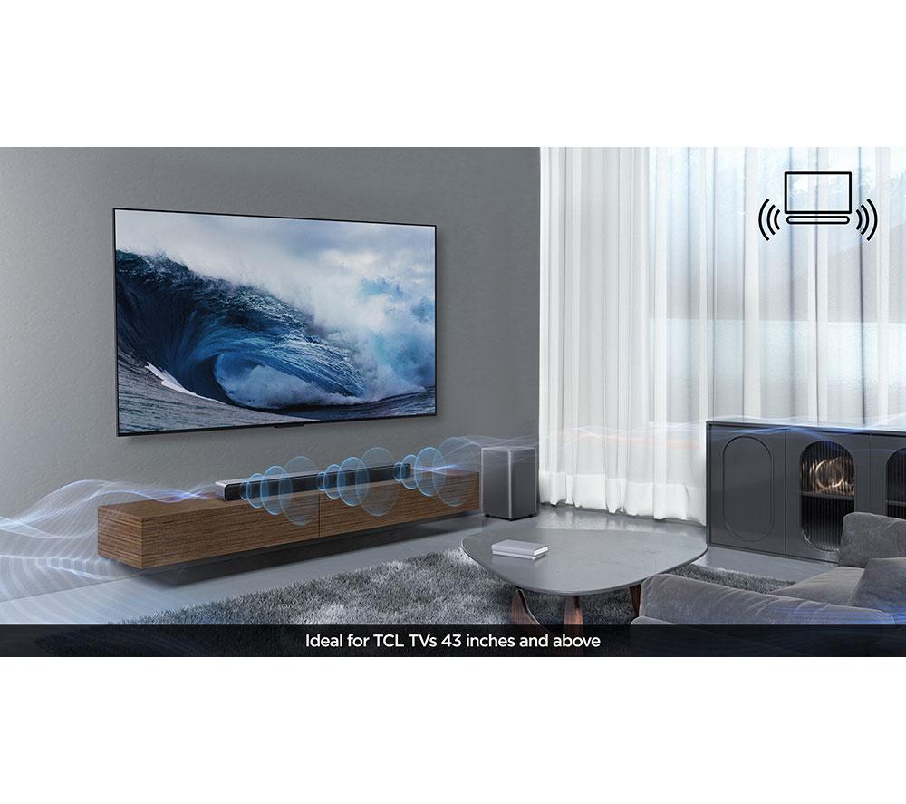 TCL S55HK 2.1 Wireless Compact Sound Bar with Dolby Atmos & DTS Virtual:X - Dark Titanium