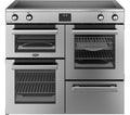 BELLING Cookcentre 100Ei Electric Induction Range Cooker - Stainless Steel & Chrome