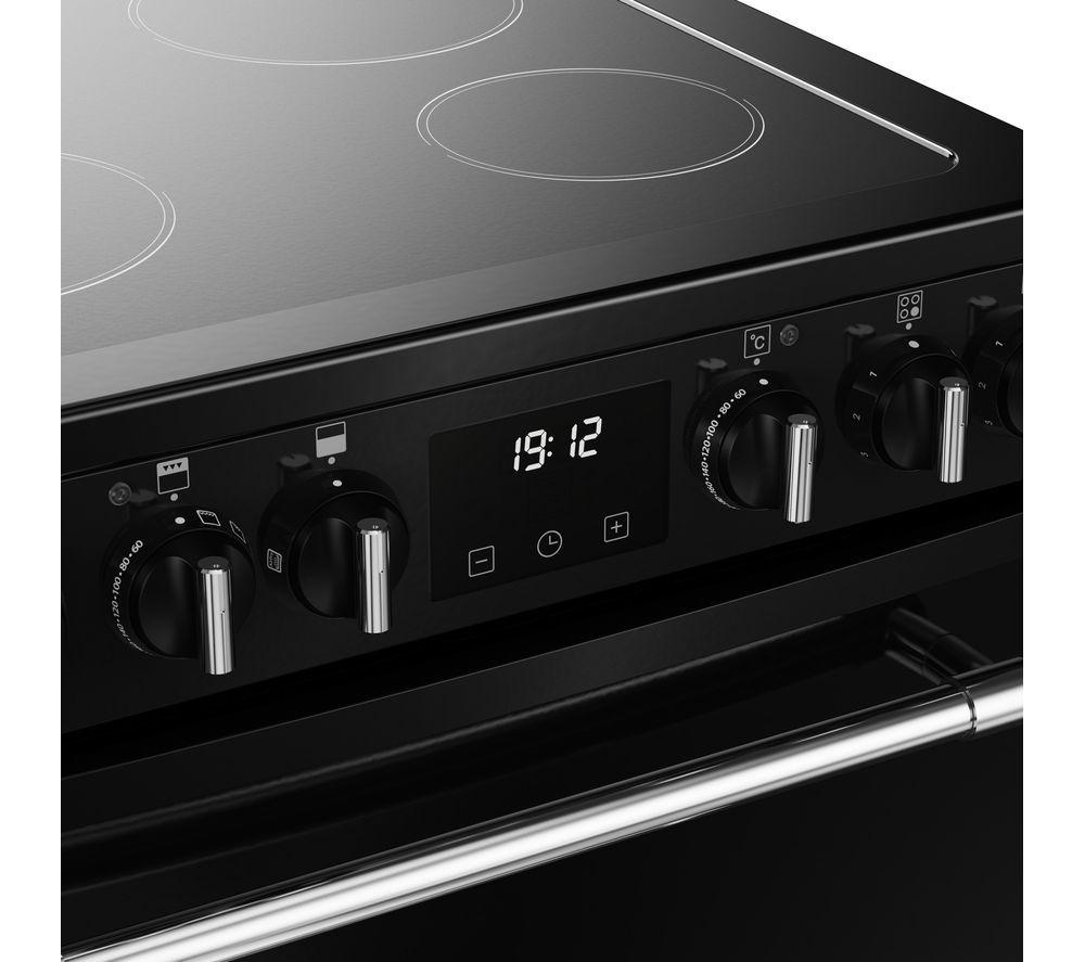 Cocina eléctrica de vitrocerámica BELLING Farmhouse 60E - Negro y cromo