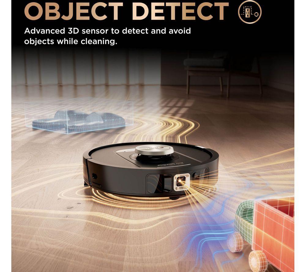 SHARK PowerDetect NeverTouch Pro RV2800ZEUK Aspiradora Robot 2 en 1 - Negro