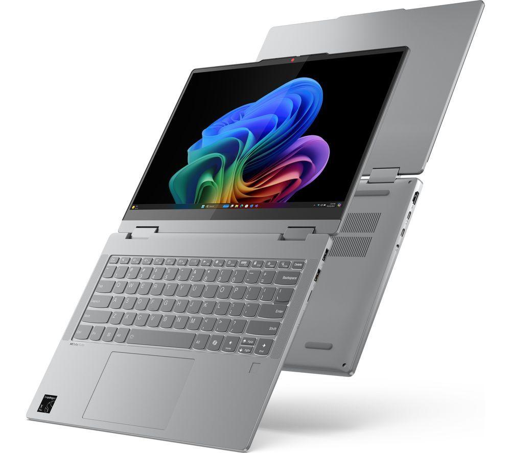 LENOVO IdeaPad 5 14" 2 in 1 Laptop, Copilot+ PC - Snapdragon X Plus, 512 GB SSD, Luna Grey