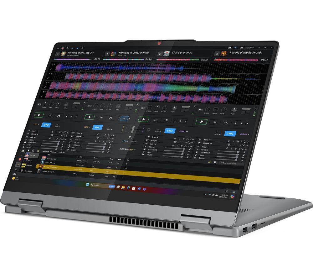 LENOVO IdeaPad 5 14" 2 in 1 Laptop, Copilot+ PC - Snapdragon X Plus, 512 GB SSD, Luna Grey