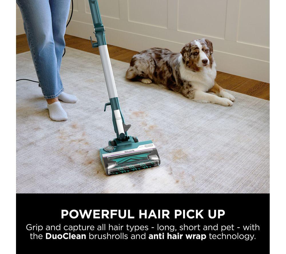 Aspiradora sin bolsa vertical SHARK PowerDetect con DuoClean HZ4000UKT - Negra y cromada