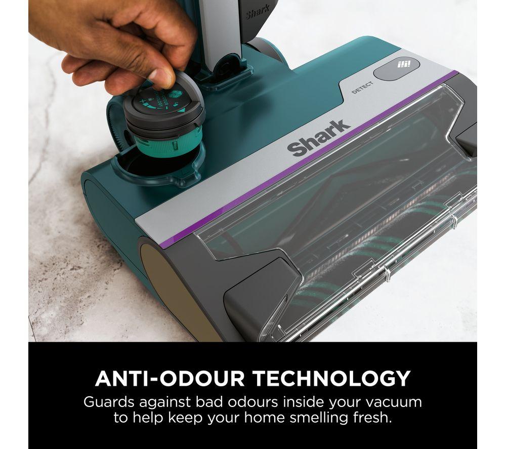 Aspiradora sin bolsa vertical SHARK PowerDetect con DuoClean HZ4000UKT - Negra y cromada