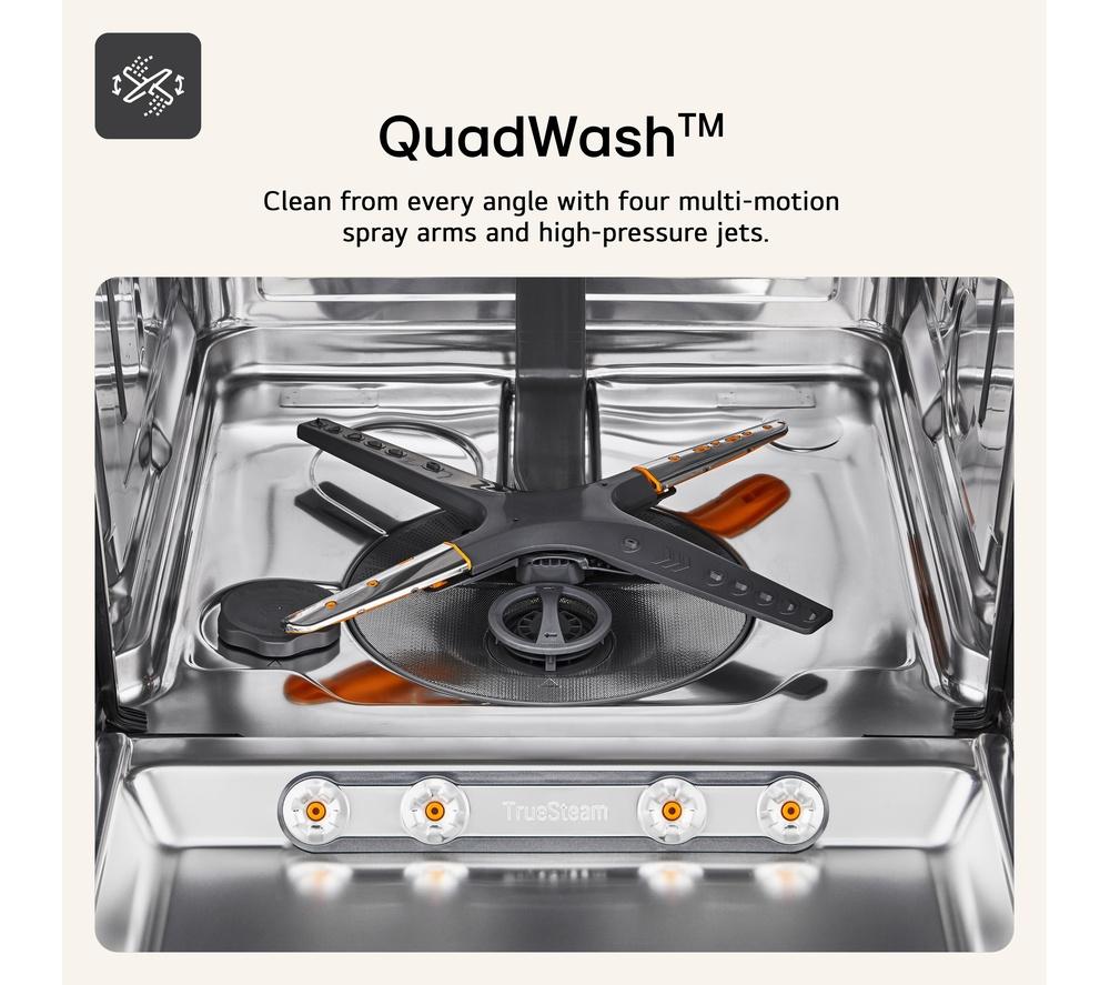 LG QuadWash DF355FP Full-Size WiFi-enabled Dishwasher - Platinum Silver