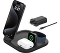 BELKIN BoostCharge Qi2 3-in-1 Magnetic 15 W Wireless Charger - Black