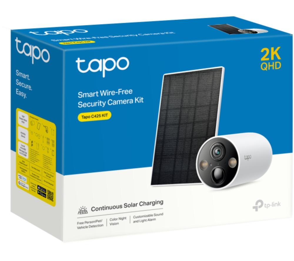 TP-LINK Tapo C425 Solar-powered 2K WiFi Security Camera Kit