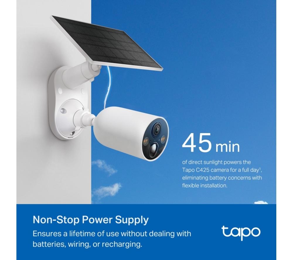 TP-LINK Tapo C425 Solar-powered 2K WiFi Security Camera Kit