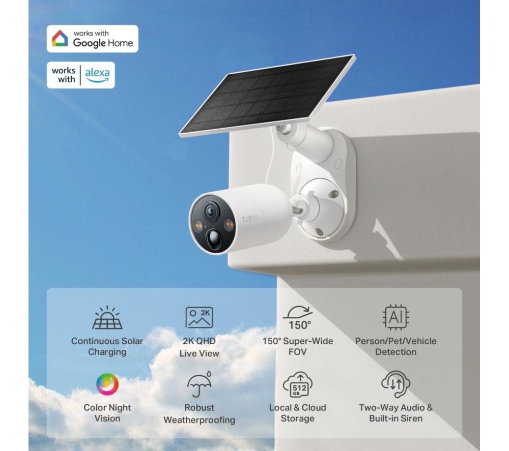 TP-LINK Tapo C425 Solar-powered 2K WiFi Security Camera Kit